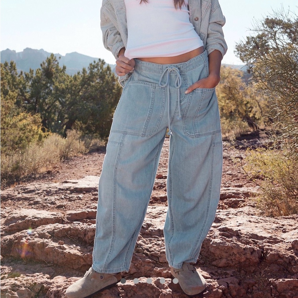 FREE PEOPLE Silverton Pull-on Jeans size S
